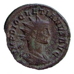 Antoninianus - Diocletianus ORIENS AVG, Sol