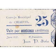 25 Céntimos Chirivel