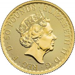 50 Pounds - Elizabeth II 5th portrait, 1/2 oz Fine Gold