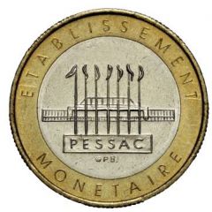 Essai de frappe de 10 francs, bimétallique type 2