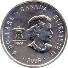 5 Dollars - Elizabeth II Thunderbird, Silver