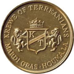 Mardi Gras Token - Krewe of Terreanians Houma, Louisiana