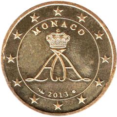 50 Euro Cents - Albert II 2nd type, 2nd map