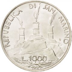 1000 Lire Saint Benedict
