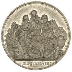 Medal - Victoria Art Treasures Exhibition, Pinches, white metal