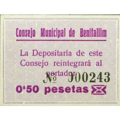 0.50 Pesetas Benifallim