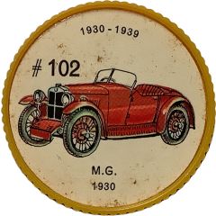 Token - Jell-O #102, M.G.