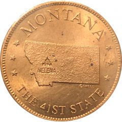 Token - Shell’s States of the Union Coin Game, Version 1 Montana