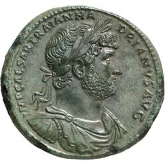 Sestertius - Hadrian P M TR P COS III S C, Ceres