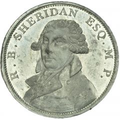 Medalet - George III Richard Brinsley Sheridan