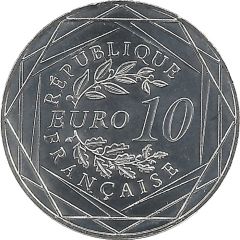 10 Euros Rooster, 1st type