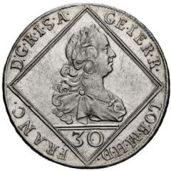 30 Kreuzers - Franz I with X