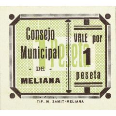 1 Peseta Meliana