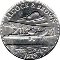 Token - Shell - Man in Flight #06 - Alcock and Brown, 1919