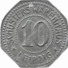 10 Pfennig - Leipzig Schusters Warenhaus