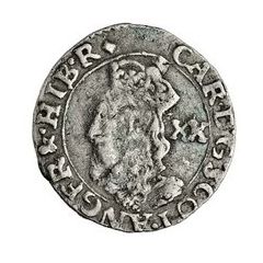 20 Pence - Charles I 3rd Coinage, 4th Issue
