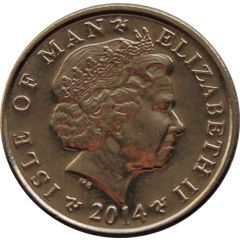 5 Pence - Elizabeth II Tower of Refuge, magnetic plated steel