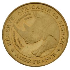 Tourist token - Monnaie de Paris - Sigean - African Reserve N°4 - The White Rhinoceros
