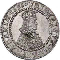 1 Krone - Frederik III Full motto, clockwise
