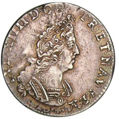 1⁄12 Ecu with palm branches - Louis XIV