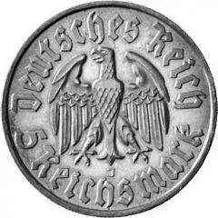 5 Reichsmark Martin Luther - Pattern
