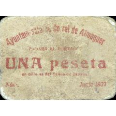 1 Peseta Corral de Almaguer
