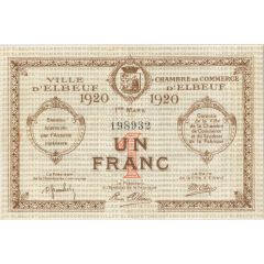 1 Franc - Chambre de Commerce d`Elbeuf 76