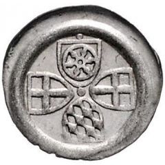 1 Heller `Hohlringheller, Vierschildheller` - Adolphus II of Nassau