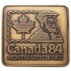 Medal - Canada84 National Philatelic Exhibition Montreal, Quebec