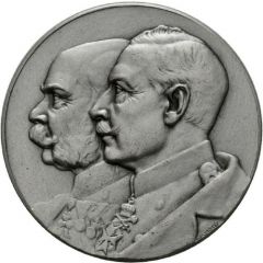 Medal - Wilhelm II and Franz Joseph I - Brotherhood in arms between the german and the Austian Empire