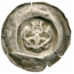 Denier Bracteate - Wencezlaus II medium
