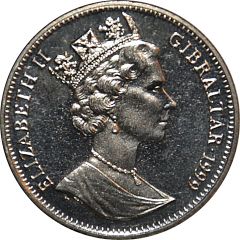1 Crown - Elizabeth II Winston Churchill