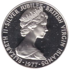 50 Cents - Elizabeth II Silver Jubilee