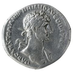 Denarius - Hadrian PARTH F DIVI NER NEP P M TR P COS FORT RED, Fortuna
