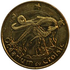 jeton touristique monnaie de paris océarium du croisic la pieuvre