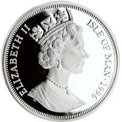 1 Crown - Elizabeth II Burmese Cat, Silver