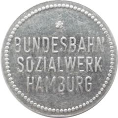 Bottle Deposit Token - Flashen Pfand Bundesbahn Sozialwerk Hamburg