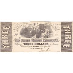 3 Dollars State of North Carolina