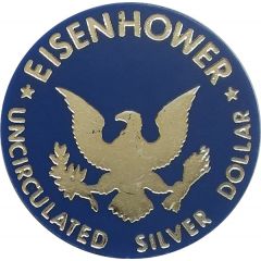 Eisenhower Dollar blue