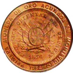20 000 Nuevos Pesos Gold coinage and BID Meeting, Piedfort issue