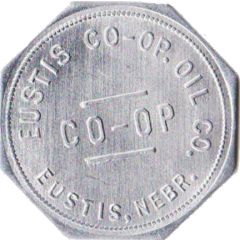 1 Dollar - Eustis Co.Op.Oil Eustis, Nebraska
