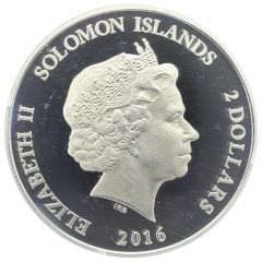 2 Dollars - Elizabeth II Ankh Cross