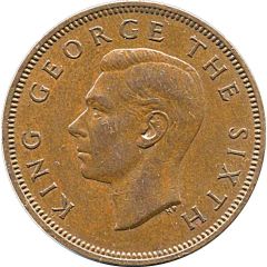 1/2 Penny - George VI 2nd type