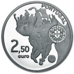 2 1/2 Euros FIFA World Cup, Silver