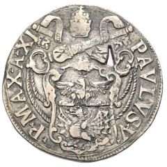 1 Testone - Paulus V St. Paul Seated