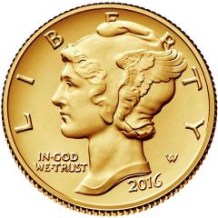 1 Dime Mercury Dime Gold Commemorative