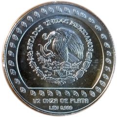 2 Nuevos Pesos Guerrero Aguila - 1/2 oz Silver Bullion