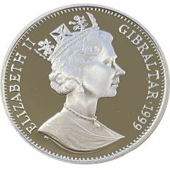 1 Crown - Elizabeth II Swimmer and Koala, Silver Proof