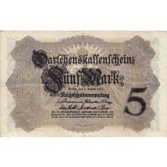 5 Mark Darlehenskassenschein