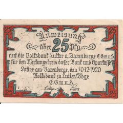 25 Pfennig Volksbank